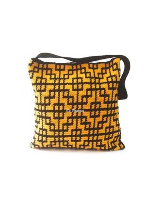 Geometric Grids Tapestry Crochet bag