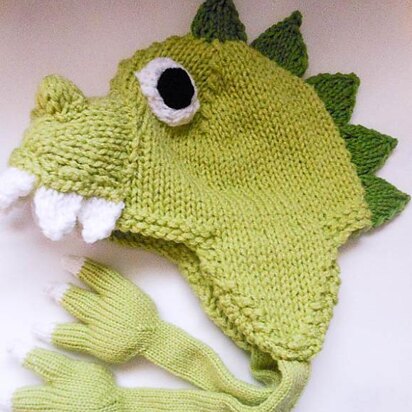 Dinosaur Dragon Hat knit