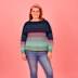 Ombre Herringbone Jumper - Free Jumper Knitting Pattern For Women in Paintbox Yarns Cotton Aran by Paintbox Yarns