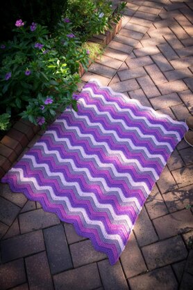 Happy Herringbone Chevron Blanket