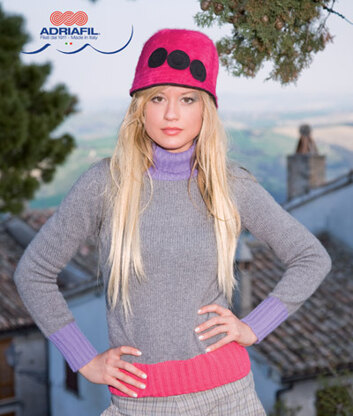 San Sicario Rollneck Sweater in Adriafil Cachemire - Downloadable PDF