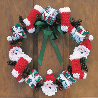 Merry Christmas Wreath in Lily Sugar 'n Cream Solids