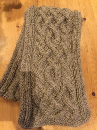 Chris’ Cosy Cable Scarf