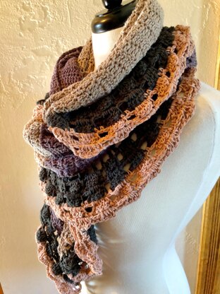 Journey Through the Stones Crochet Shawl