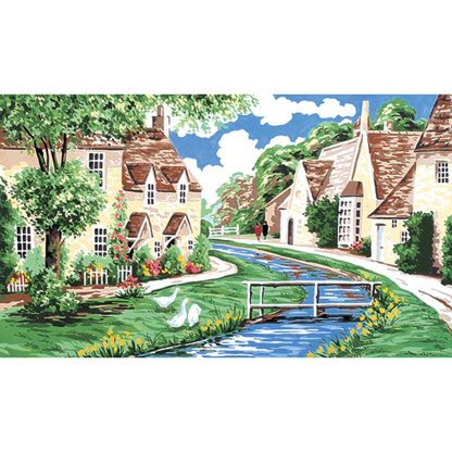 Anchor Lower Slaughter - Cotswolds Tapestry Kit - 25.5 x 43cm