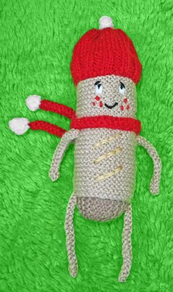 Greg the Christmas Sausage Roll 18 cms Toy