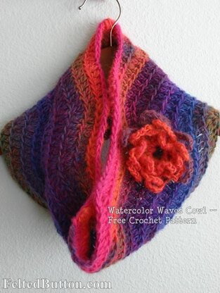 Watercolor Waves Cowl