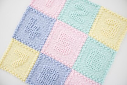 Numbers Baby Blanket