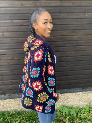 Chill Out Granny square Hoodie