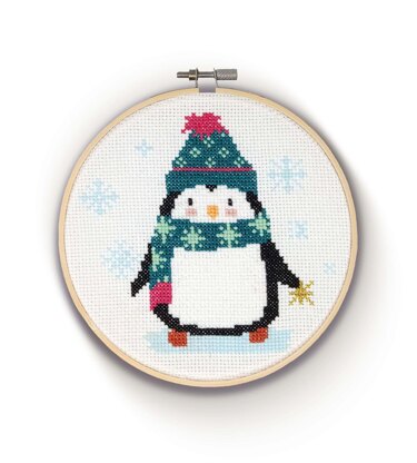 The Crafty Kit Company Ltd Penguin Cross Stitch Kit - 190W x 210H x 42D