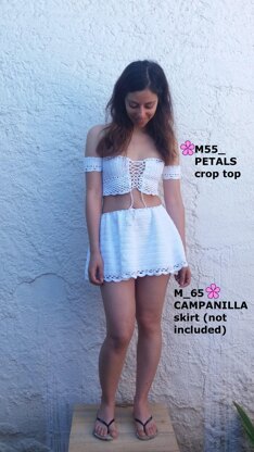 PETALS crop top _ M55