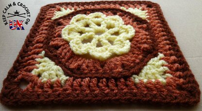 Octagon Garden Afghan Square