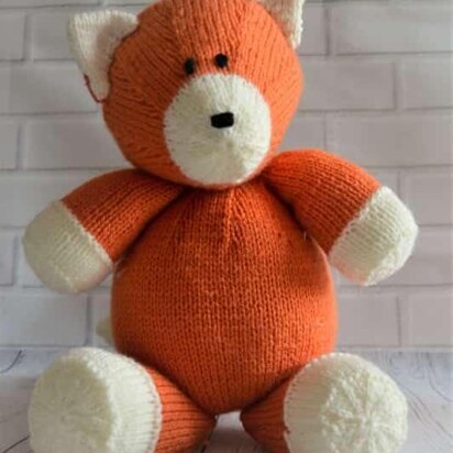 Loxy the Fox Soft Toy - knitting pattern