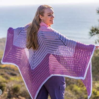 Tulip Chevron Shawl