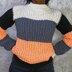 The multi colour block sweater pattern