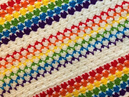 Rainbow little hearts blanket by HueLaVive