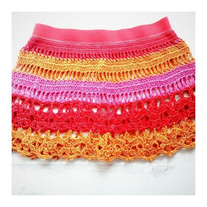 Festival crochet outlet skirt