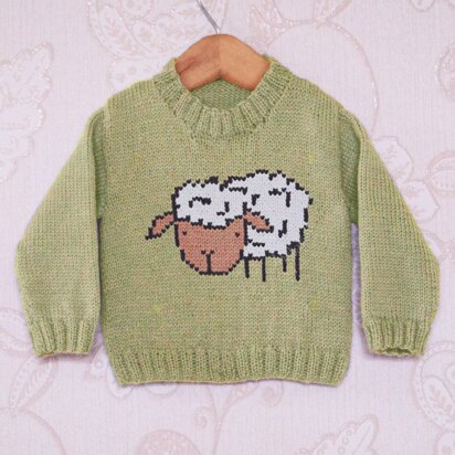 Intarsia - Sheep Chart - Childrens Sweater