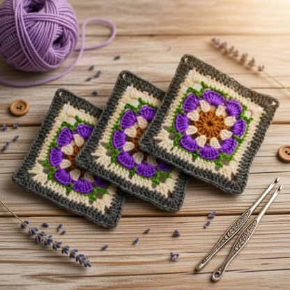 Crochet Square Motif Pattern + Video Tutorial | Easy Crochet Block Design