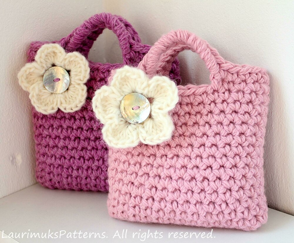 Crochet Toy Bag for Little Treasures - Free Pattern
