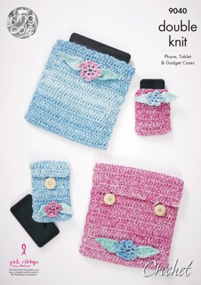 Crochet Gadget Accessories in King Cole Vogue DK - 9040 - Downloadable PDF