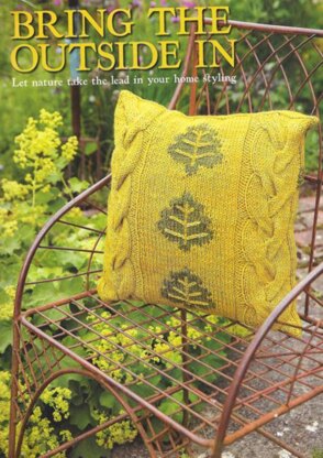 Cable and Leaves Cushion Cover