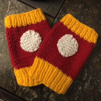 Iron Man Fingerless Mitts