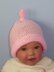 Baby Simple Garter StitchTopknot Beanie Hat