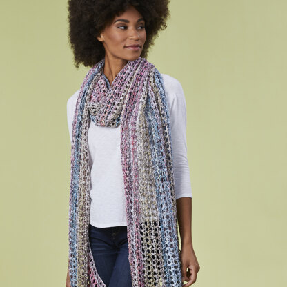 Sag Harbor Wrap - Knitting Pattern for Women in Tahki Yarns Osprey by Tahki Yarns