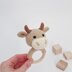 Bull crochet pattern rattle Sensory toy cow Amigurumi pattern farm animal