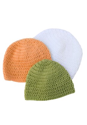 Crochet Pattern for Babies Hats, Beanies, 7 Sizes, Small, Preemie, New Born, 0-3mths, 3-6mths, 6-12mths, Toddler, CP548