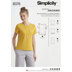 Simplicity Womenâ€™s Knit Top with Multiple Pieces for Design Hacking 8376 - Paper Pattern, Size A (XXS-XS-S-M-L-XL-XXL)