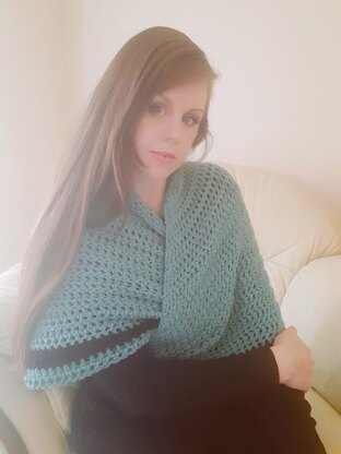 Crochet Claire Highland Shawl Pattern