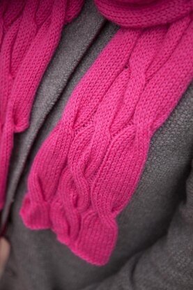 Rolling Cables Scarf - Lite