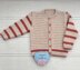 CJ & Ellie Baby cardigan knitting pattern sizes 16-22 inch chest size