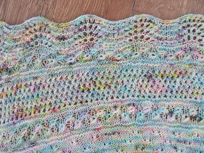 The Mermaids' Garden Shawl