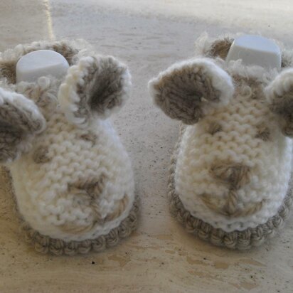 Baby Teddy Bear Booties