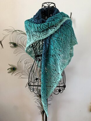 Triangular scarf "Perimede"