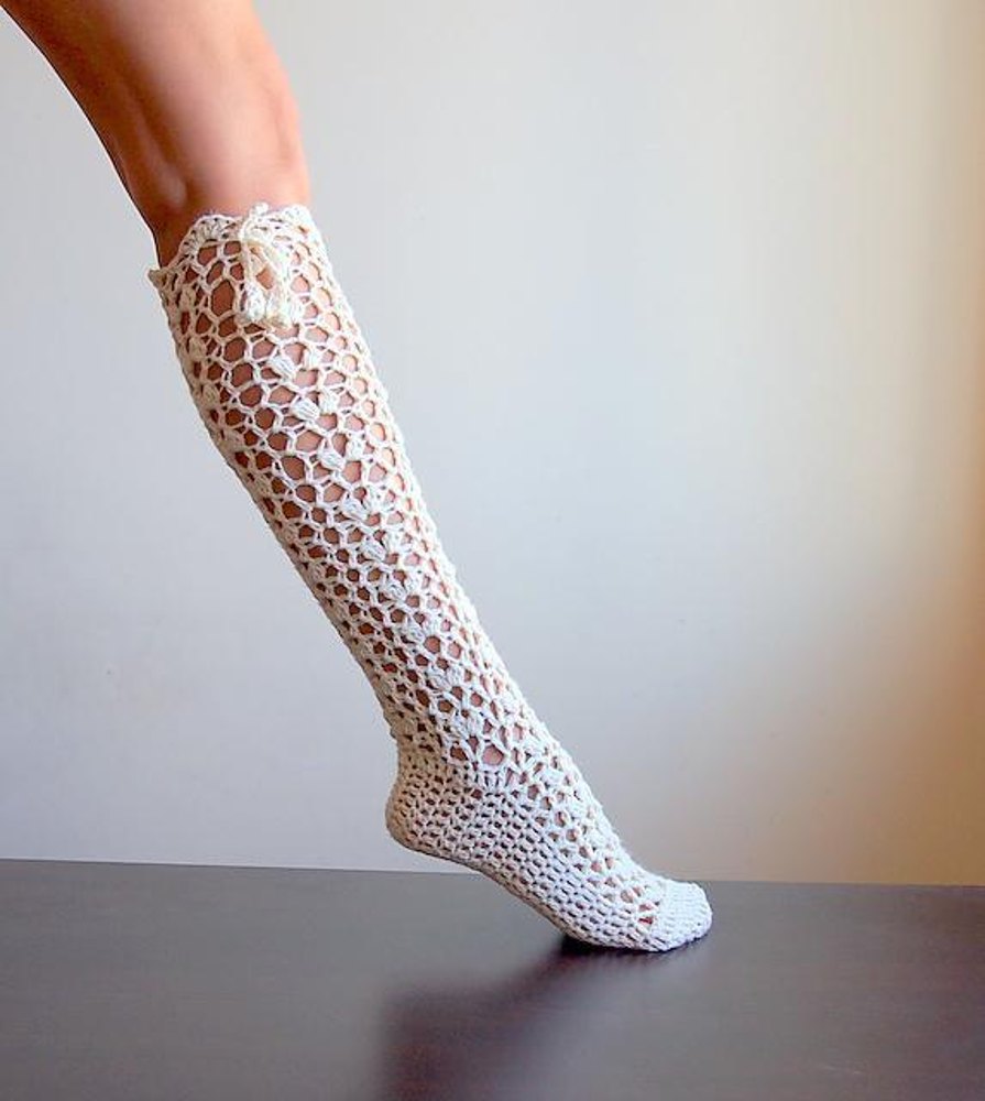 knee high lace socks