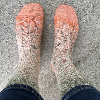 Cozy Cottage Path Socks