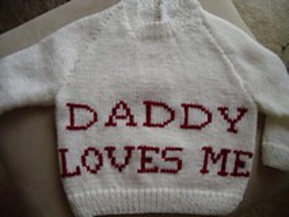 "Daddy Loves Me" Sweater