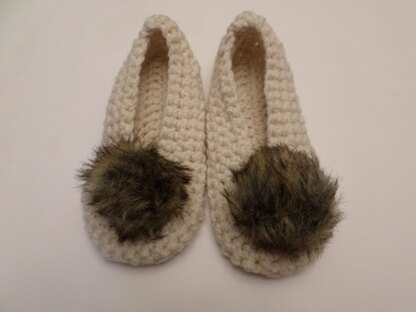 House Slippers Shoes Pom Pom