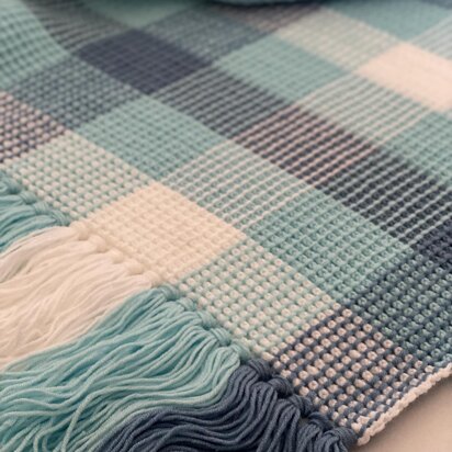 Gingham Crochet Blanket