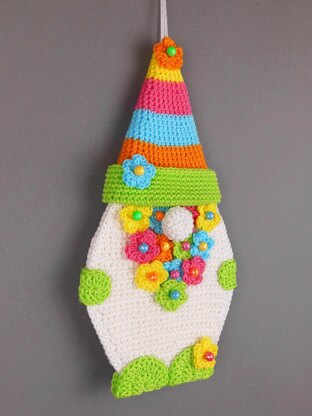 Crochet pattern Easter gnome & spring gnome easy from scraps of yarn