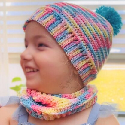 Ribbed Neck Warmer Scarf | Easy & Quick Elastic Stitch Design