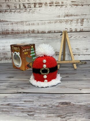 Santa Chocolate Orange Cover Knitting Pattern