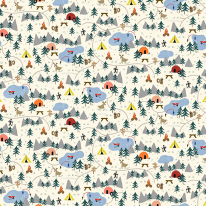 Michael Miller Fabrics Camping Life - Parks and Recreation
