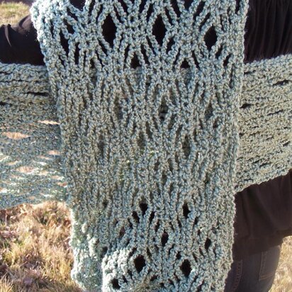 Crochet Lace Stole: Shelly