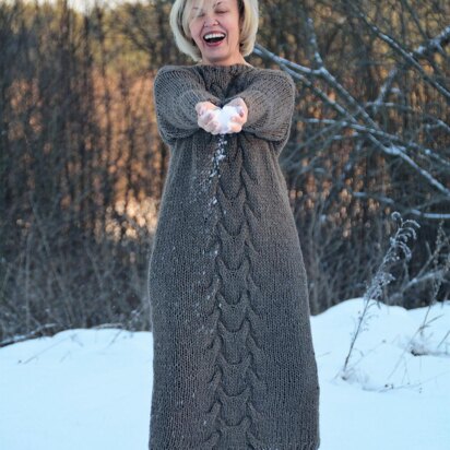 Hot Chocolate Dress - knitting pattern