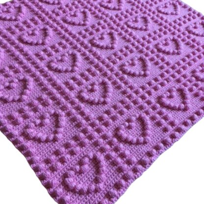 Love Hearts Baby Blanket